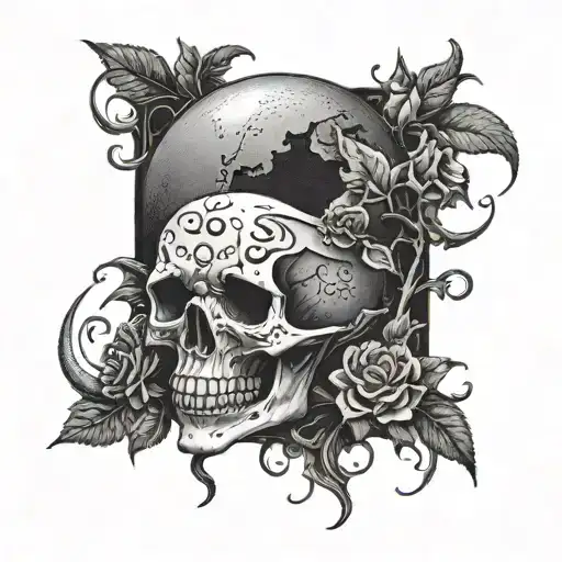 Skull And Eclipse Merging Moody