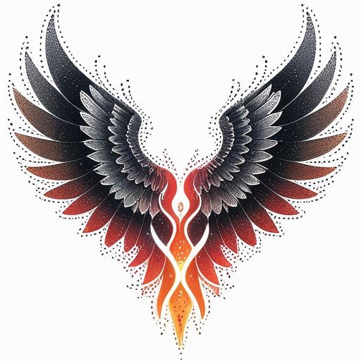 Wings of the Soul’s Flame Tattoo idea