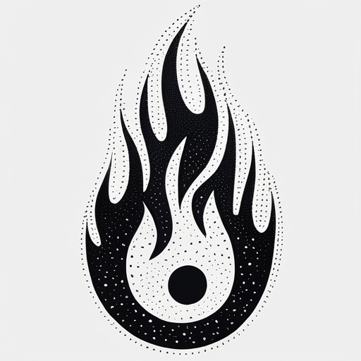 Lunar Flame Tattoo idea