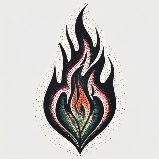 Heart’s Flame Tattoo idea