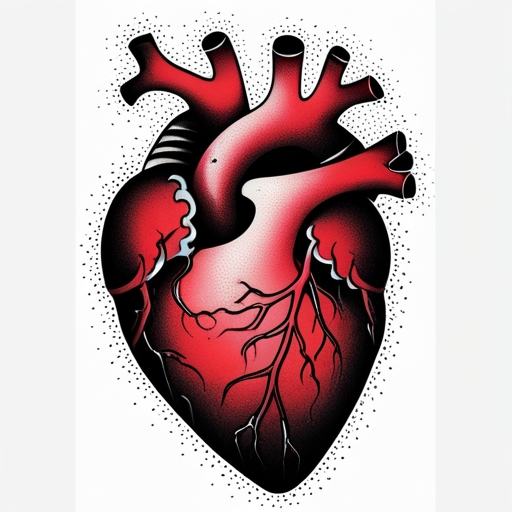 Crimson Flame’s Vengeful Heart Tattoo idea