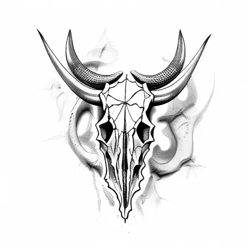 Bull Skull 8