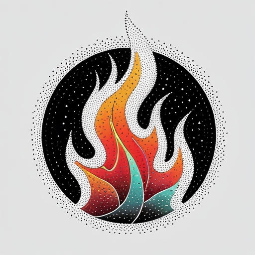 Lunar Flame Tattoo idea