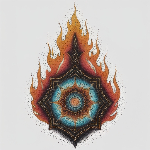 Sacred Firestorm of Eternal Time Tattoo idea