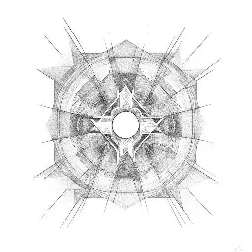 Circle With Diagonal Lines Inside