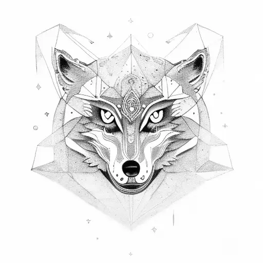 Moon And Wolf Tribal