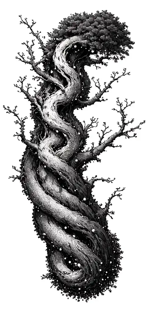 Twisting Tree Branches