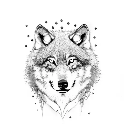 Sad Wolf With Hope Of Love