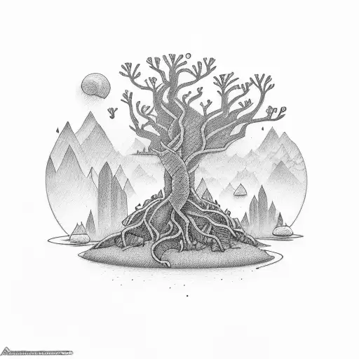 Finn From Adventure Time Touching The Tree Of Knowledge