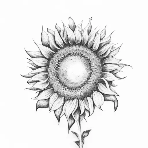 Sunflower With The Name Carlos Around It