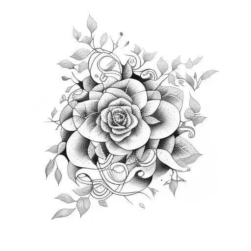 A Poetic Quote Intertwined With Vines And Flowers