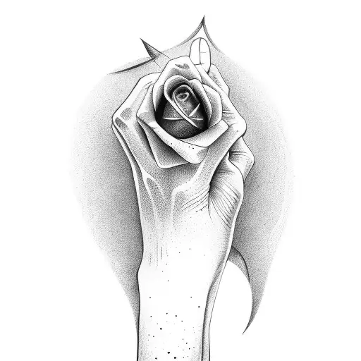 Hand Rose Tat