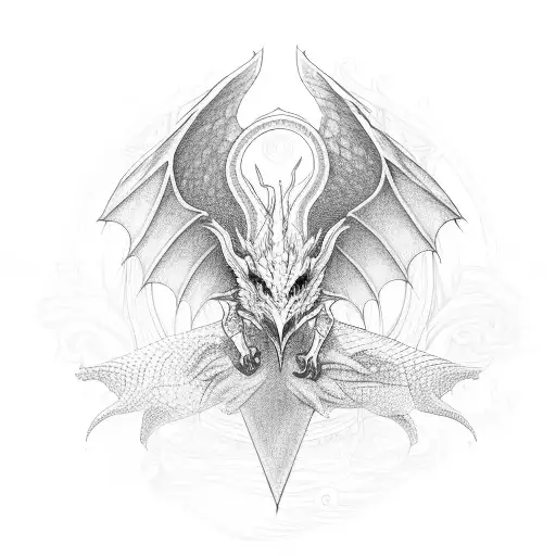 Ouroboros Dragon With Wings