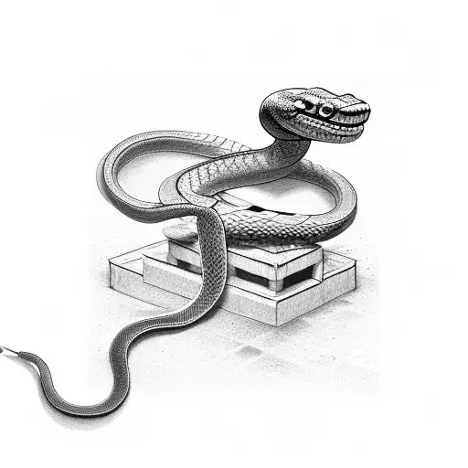 Snake With Computer Chip