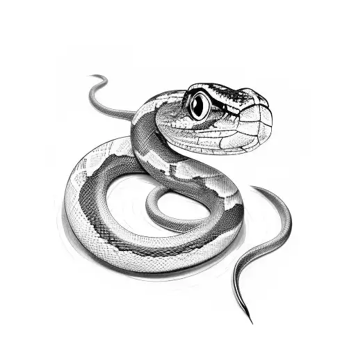 Snake With Computer Microscheme