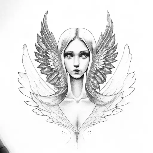 Delicate Transparent Angel Wings