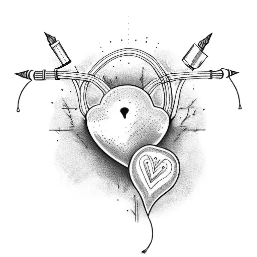 Heart With Eyes And A Arrow