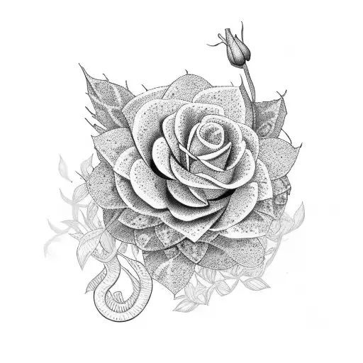 Climbing Plant With Pink Flower