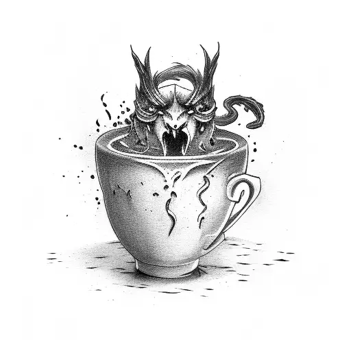 Mug With Fire In The Hell