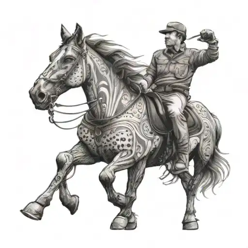 Pitchman With A Horse