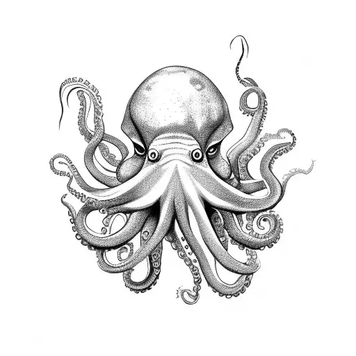 Octopus With Knife Cook