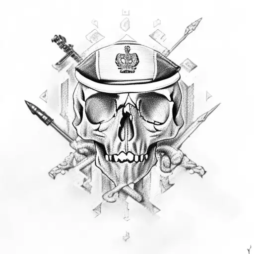 Royal Marines Skull Union Jack