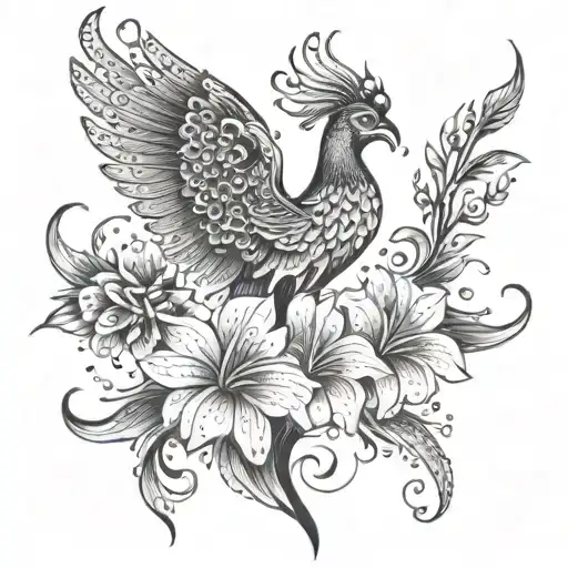 Flowers Phoenix Tribal