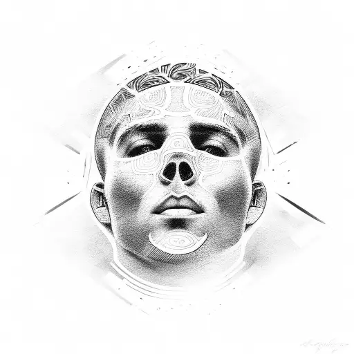 Football Player Surrounded By Money