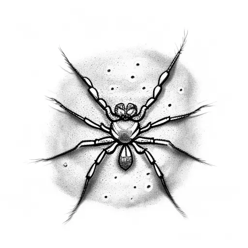 A Spider Emerging From A Shattered Chain
