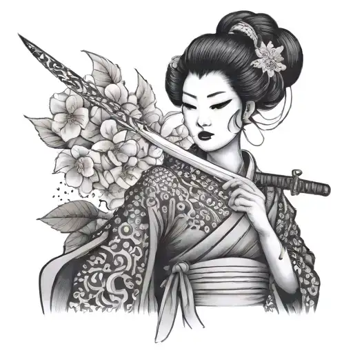 Geisha With A Dagger