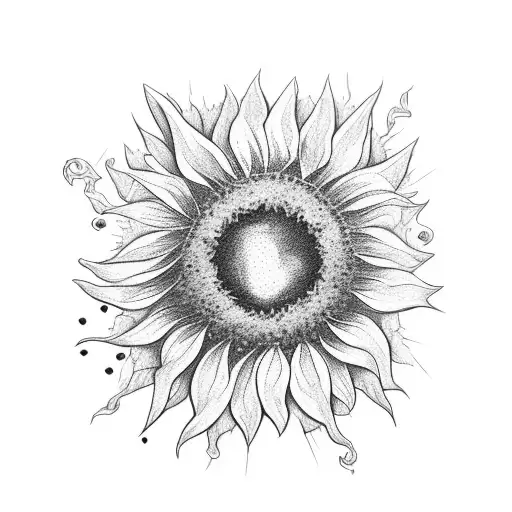 Playing Card With Sunflower