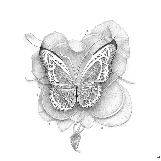 Lily And A Butterfly