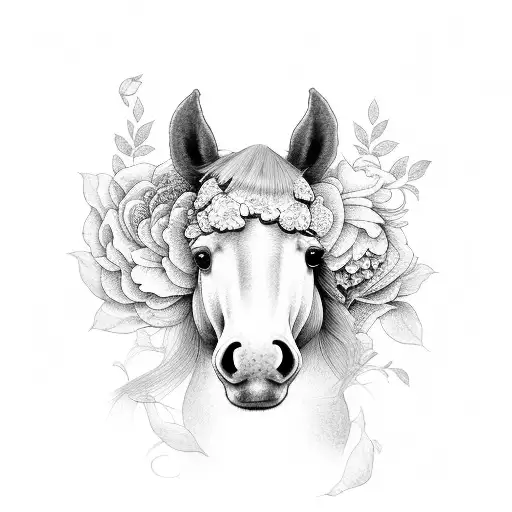Horse And Peony