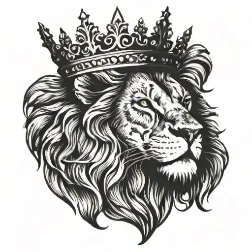 Lion With The Crown