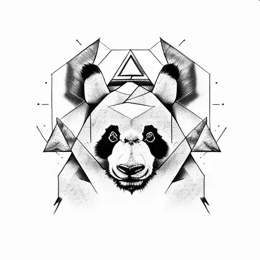 Panda Climbing On Triforce