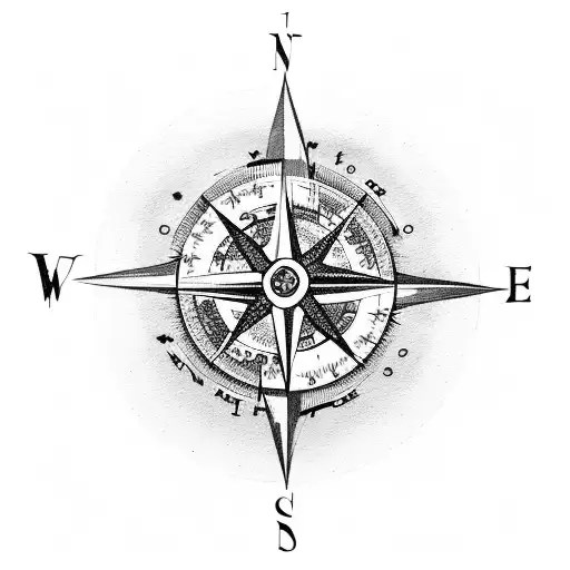 Compass With Eagle