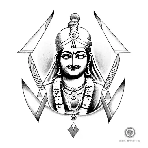 Krishna As A Arrow