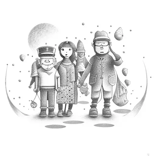 Kids With Grandparents Leading Them Through Life