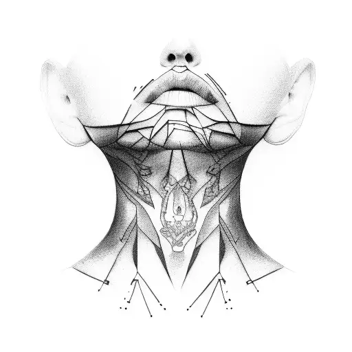 Cutting Line On Neck