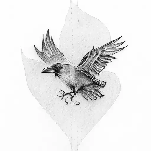 Raven With Book In Hand