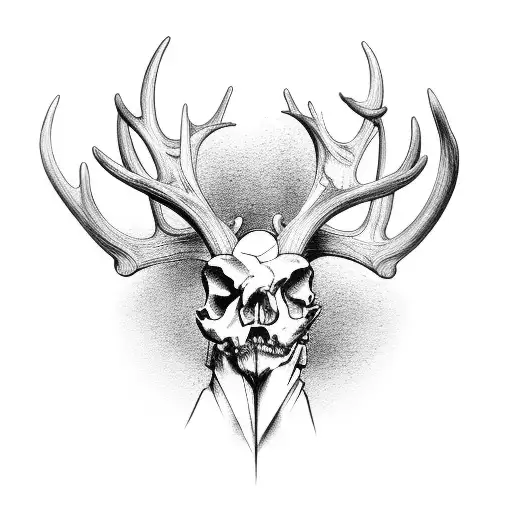 Bone Arm Made Out Of Deer Antlers With Muscles