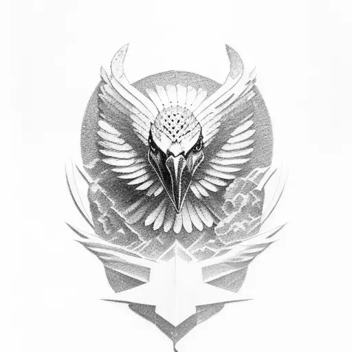 Gladiator Riding An Eagle Into Battle