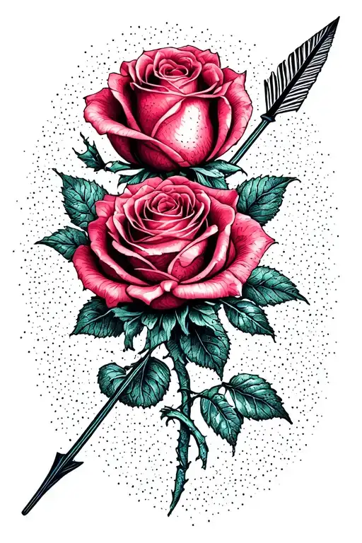 Rose With Picies Arrow Neptune