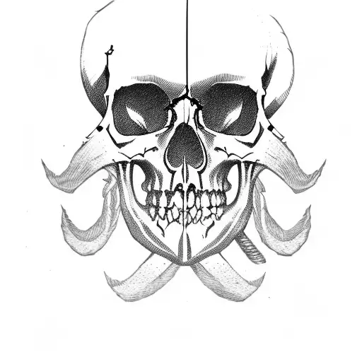 Pirate Skull With Beard