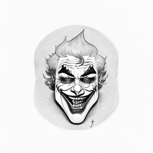 A Joker Holding Up A Peace Sign