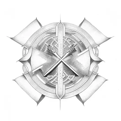 Christian Cross Cancer Ribbon