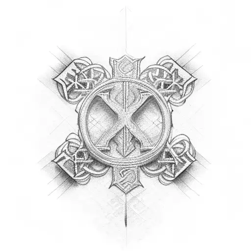 Christian Cross Ribbon