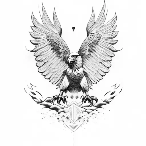 Holding A Eagle With Hand