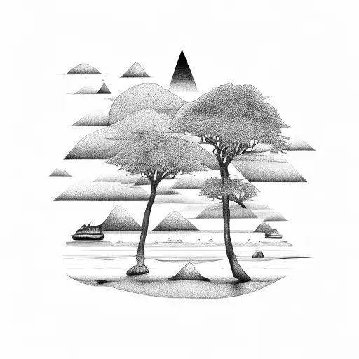 Landscape Of A Beach