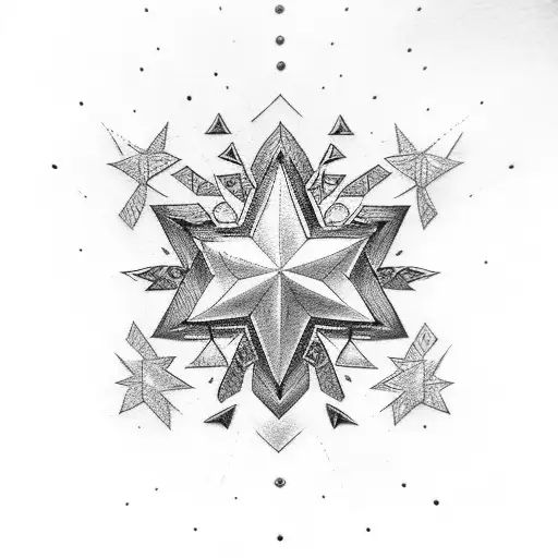 Roman Numeral 13 With Stars